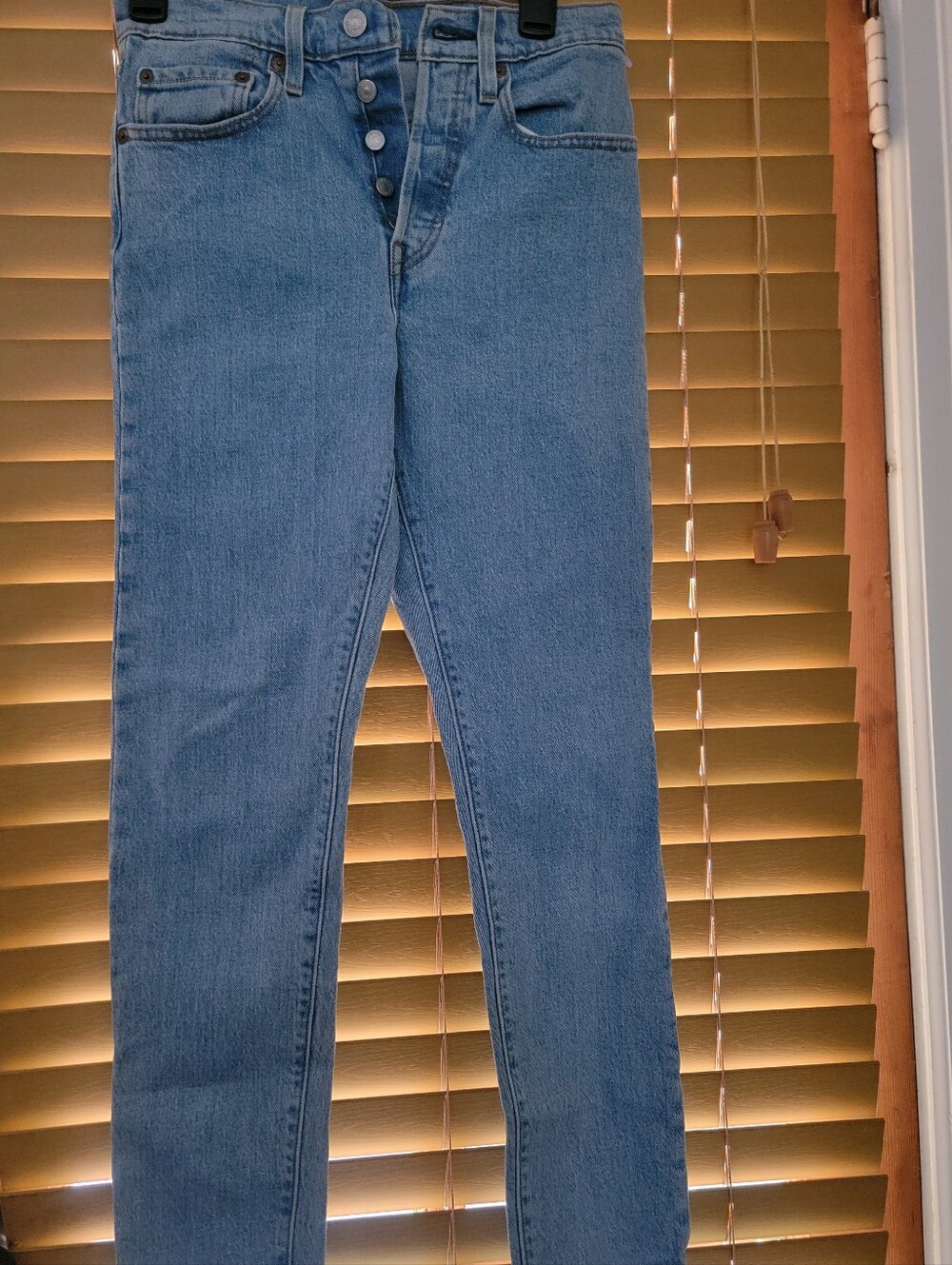 Blue Women's High-Rise Slim 501 Jeans